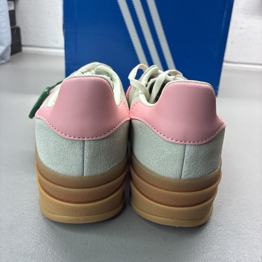 Adidas Gazelle Bold J Beige Semi Pink Spark GS Sneakers JQ7409 Size 6 Youth - Picture 4 of 7